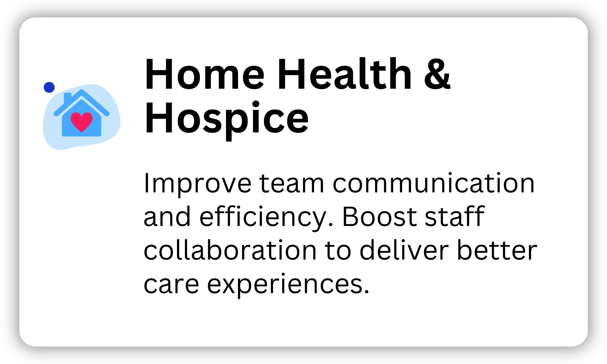Home Health & Hospice Home Health & Hospice