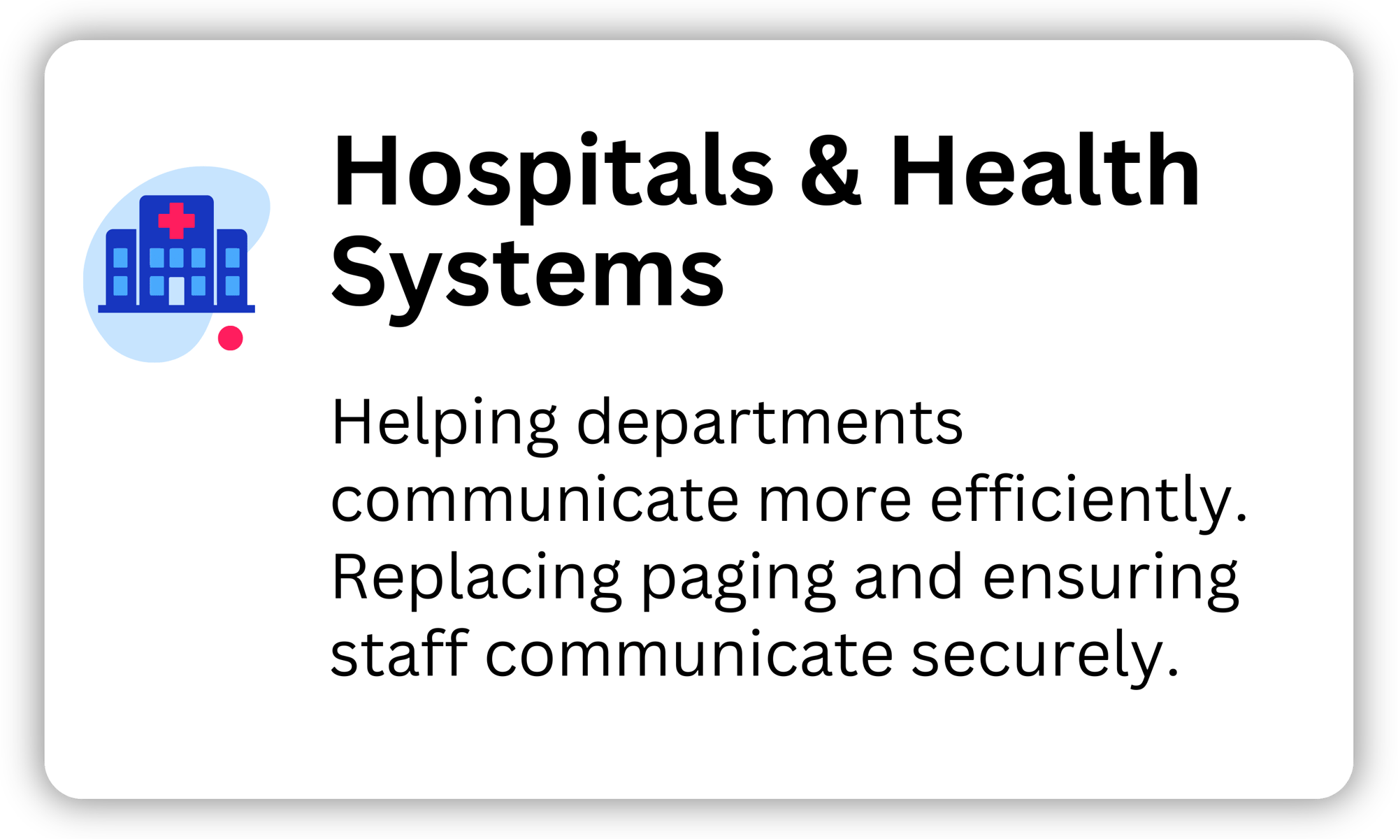 Hospital & Health Systems Hospital & Health Systems